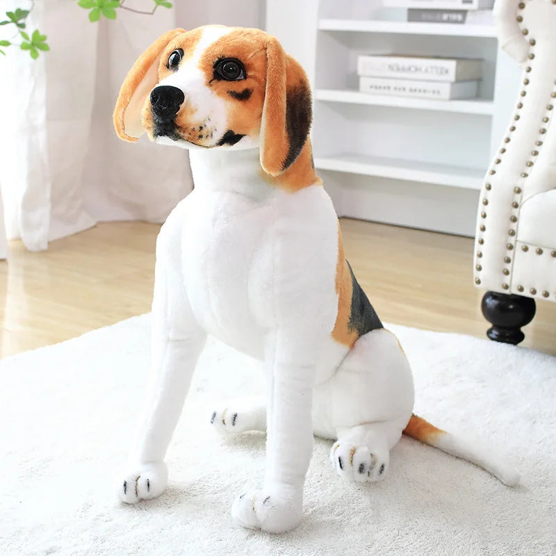 Simulation Dog Spotted Shepherd Miguel Rottweiler Doll Plush Stuffed Animal Toys Home Decor Simulation Dog Plushie Kids Gift