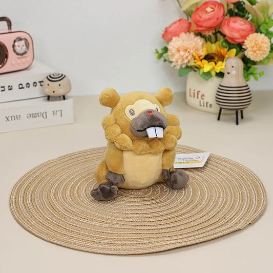 13CM Pokemon Plush Bidoof Brown Plush Stuffed Animal Toy Anime Stuffed Toys High Quality Birthday Gifts