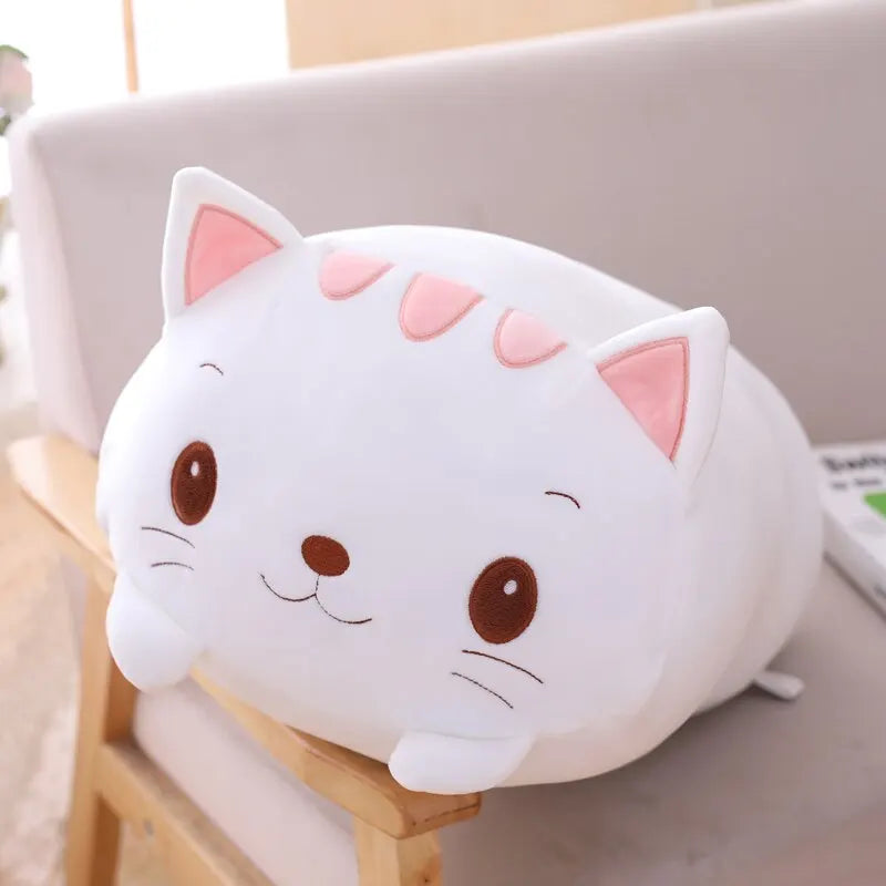 Super Soft Animal Cartoon Pillow 20cm Cute Fat Pig Cat Bear Plush Toy Stuffed Lovely Throw Doll Kids Birthyday Gift