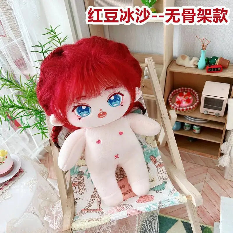 20cm IDol Doll Plush Cotton Star Dolls Kawaii Stuffed Baby Plushies No Attributes Dolls Toys Fans Collection Children Gifts