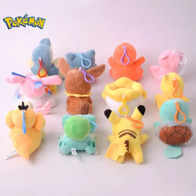 24 Pcs Pokemon Plush Toys Gengar Jigglypuff Snorlax Eevee Lapras Charizard Stuffed Doll Anime Pocket Monster Plush Collection