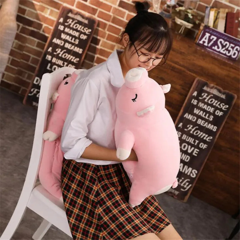 38~110cm Lying Plush Piggy Toy