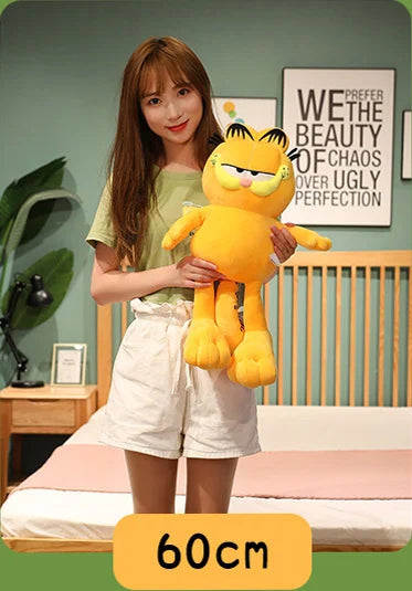 Giant  Garfield Fat Angry Cat Plush Toys Animals Lazy Kitty Stuffed Doll Tiger Skin Simulation Cat Plushies Pillow Xmas Gifts