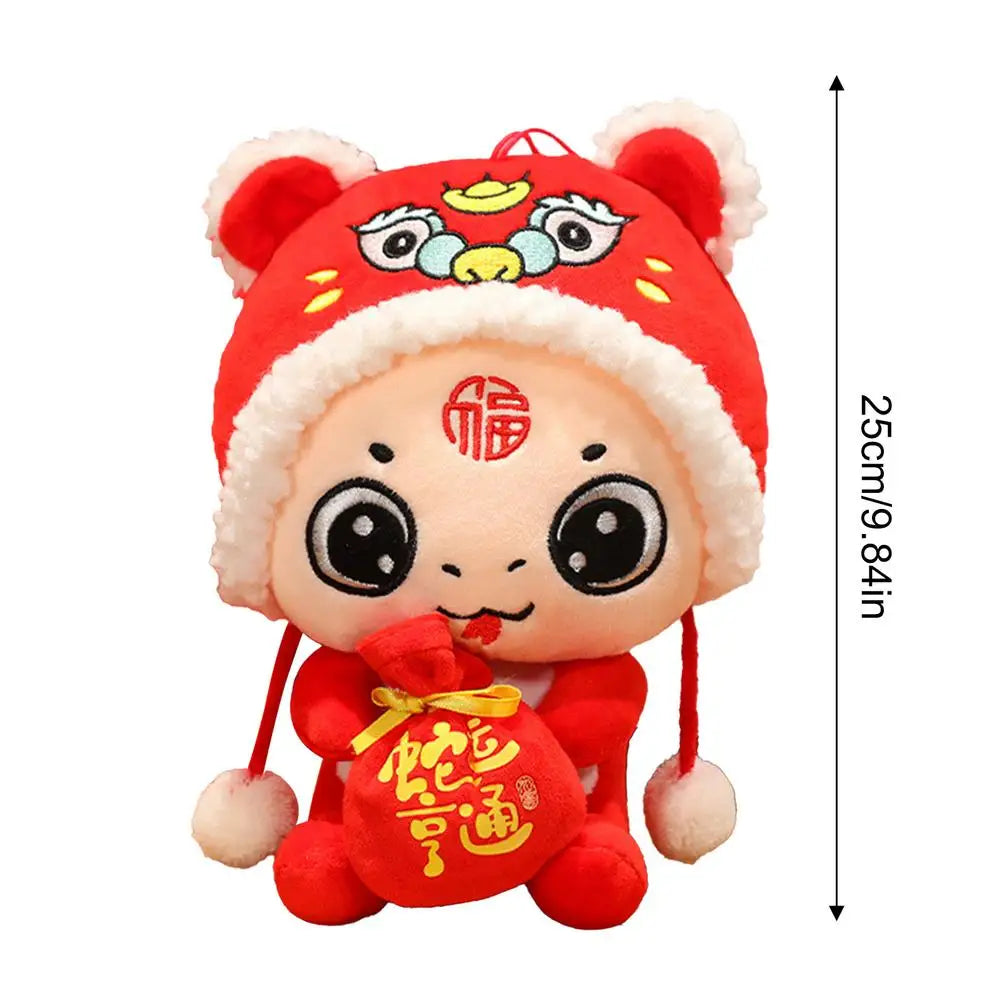 2025 Hot Sale Chinese New Year Mascot Cartoon Snake Plush Doll  Spring Festival Decor Cute Toys For Kids Festive Home Decor