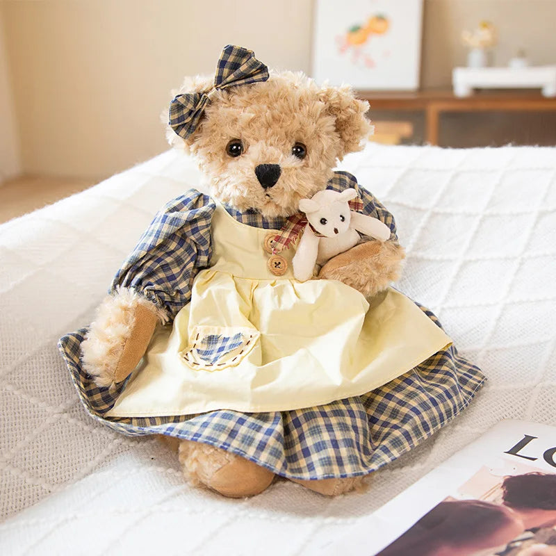 1pc 40cm Lovely Teddy Bear Wearing Skirt Plush Toys Stuffed Dolls Toy Kids Baby Girls Children Girl Birthday Christmas Present