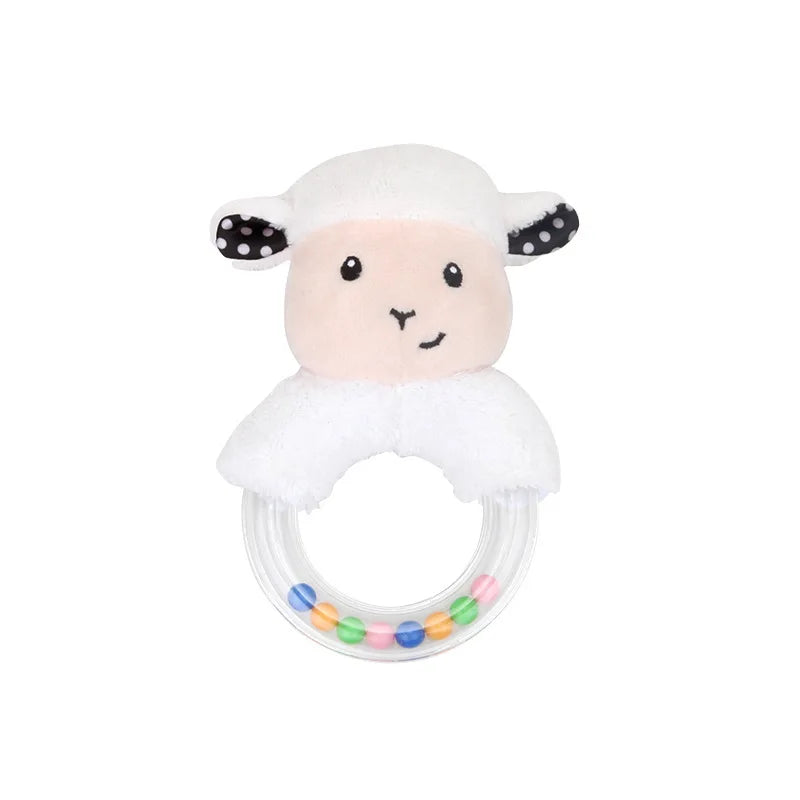 New Baby Animal Hand Bell Rattle Soft Rattle Toy Newborn Educational Rattle Mobiles Baby Toys Cute Plush Bebe Toys 0-12 Months