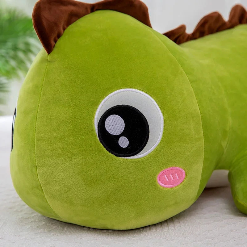 60/80/100cm Super Soft Lovely Dinosaur Plush Doll Cartoon Stuffed Animal Dino Toy for Kids Baby Hug Doll Sleep Pillow Home Decor