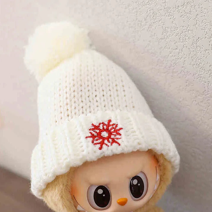 For 15 CM Labubu dresses-up winter sweater set doll clothes Kawaii Cute Doll Accessories Kids Toys for labubu Christmas gift