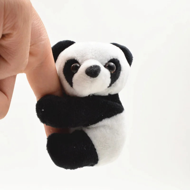 9cm Kawaii Panda Plush Doll Toy Soft Animal Panda Clip Black White Hugging Curtain Clip Doll