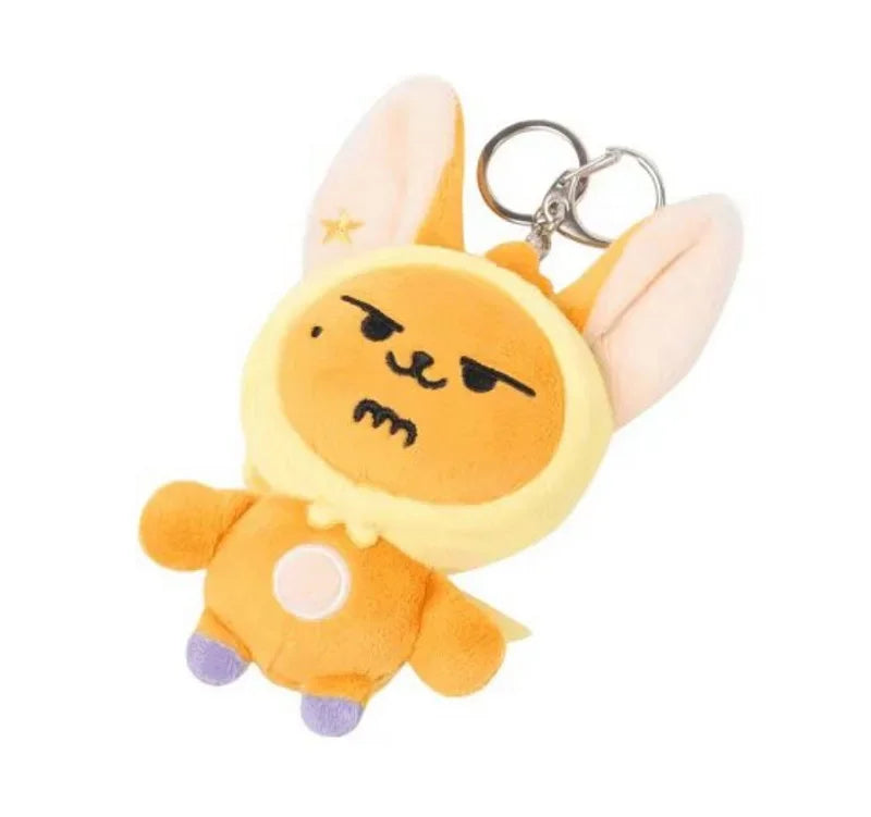 TXT Dolls Kpop Cute Soobin Beomgyu PPULBATU Same Plush Keyrings Tutu Bar Two-Bar Doll Keychain Rings Plush Bag Pendant