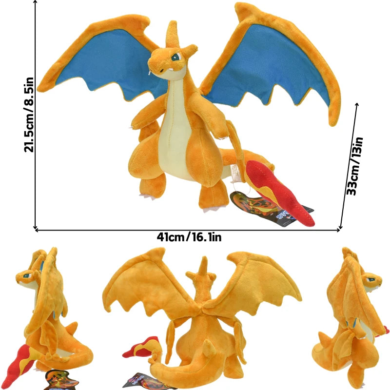 Pokemon Charizard X Y Kawaii Anime Soft Plush Toys Cute Gigantamax Charizard Cool Stuffed Animals Peluche Dolls Birthday Gifts