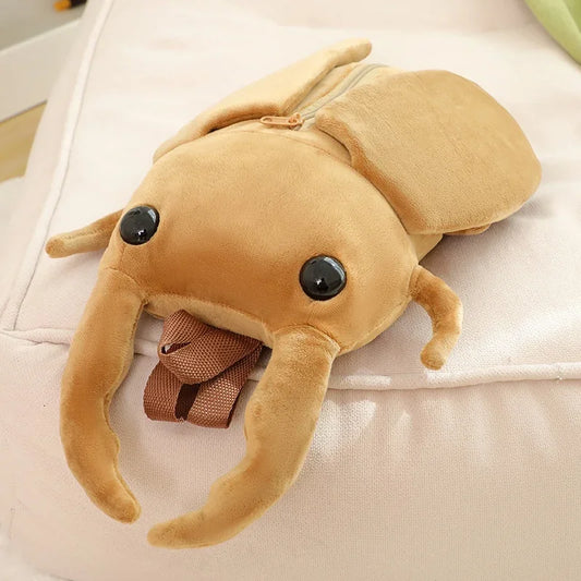 1pc 45*25CM Creative Simulation Insect Plush Backpack Toys Stuffed Cartoon Dolls Kawaii Beetle Pillow Birthday Gifts