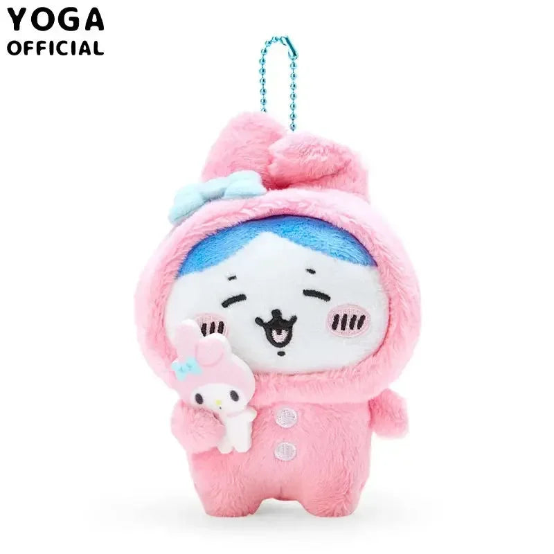 Self Deprecating Bear Chikawas Usagis Sanrio My Melody Cinnamoroll Branded Plush Doll Bag Pendant Anime Kawaii Cartoon Gift