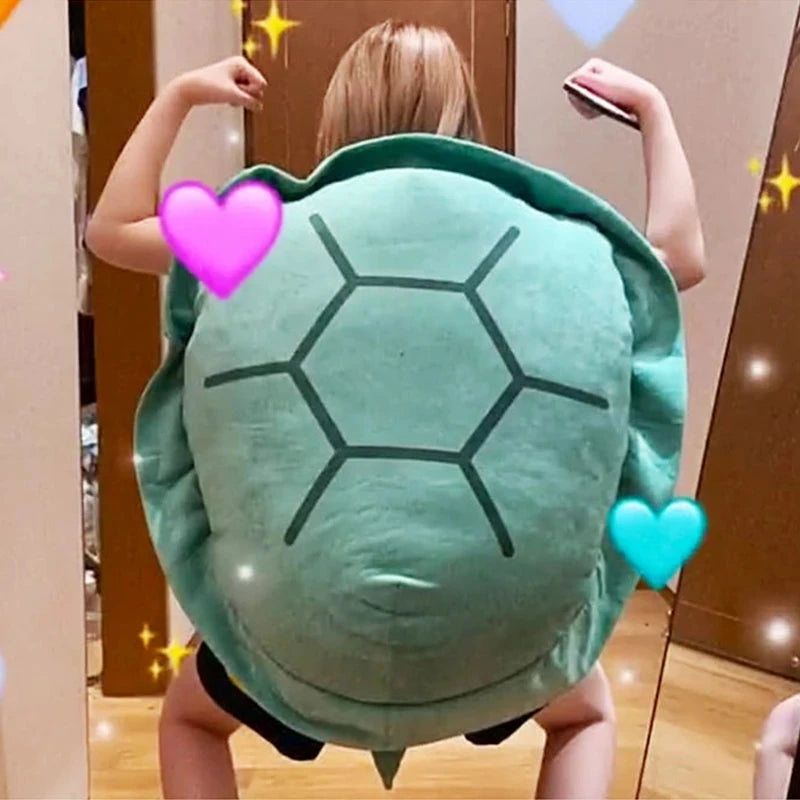 80/100CM Turtle Shell Sleeping Bag Stuffed Soft Pillow Cushion Creative Tortoise Shell For Adult Best friend Cosplay Gifts