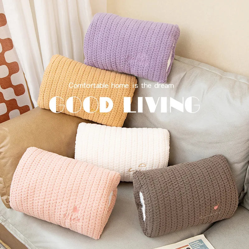 Ins Colorful Pillow Handwarmer Plush Toys Kawaii Plush Doll Soft Stuffed Sofa Bed Office Cushion For Kids Girls Birthday Gift