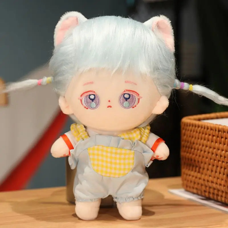 Kawaii IDol Doll With Clothes Anime Plush Star Dolls Stuffed Customization Figure Toys Cotton Baby Doll Fans Collection Gift