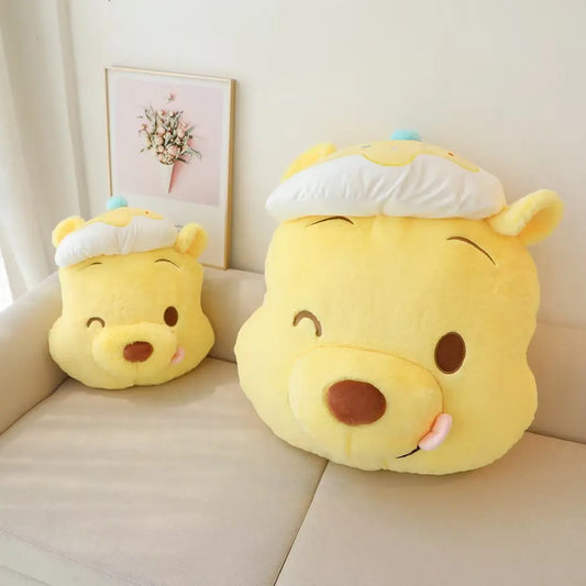 Disney Pooh Bear Plush Toy Lovely Stuffed Anime Yellow Bear Edward Pooh Plushies Cuddly Cartoon Pillow Back Cushion Sofa Bed