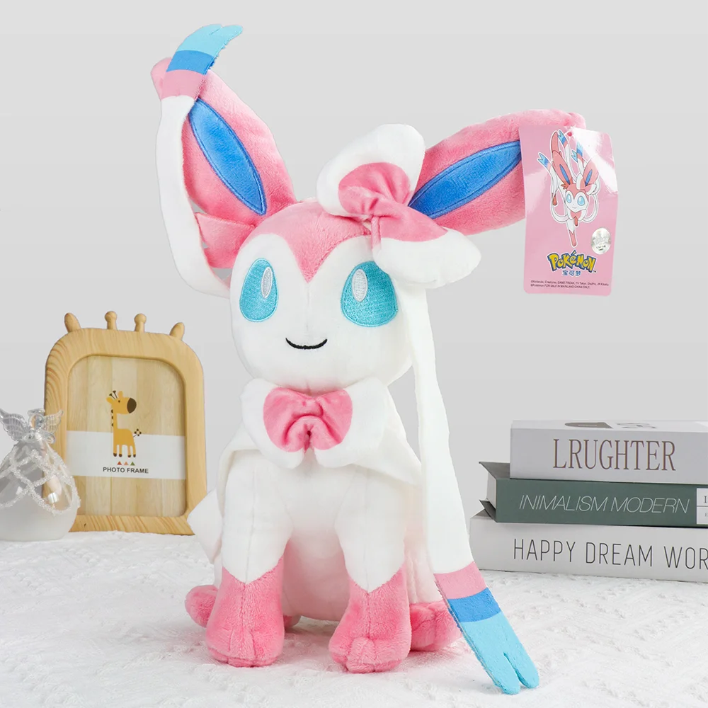 ORIGINAL Pokemon Eevee Umbreon Espeon Sylveon Leafeon Glaceon Plush Toy Cute Stuffed Dolls Cartoon Birthday Christmas Gift Kids