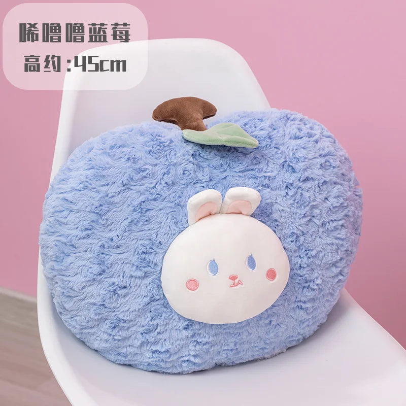 45CM Bear&Pig&Rabbit Cosplay Avocado Blueberry Peach Stuffed Plush Toy Fruit Cushion Pillow Soft Plush Doll Kids Birthday Gift