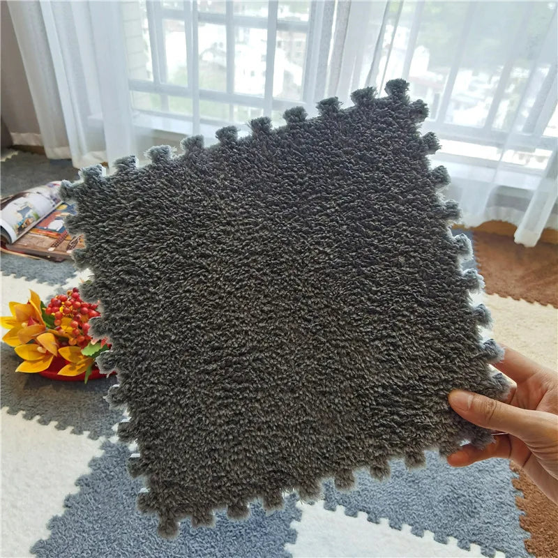 Soft Plush  Baby Play Mat EVA Foam Children's Carpet Interlocking Exercise Tiles Floor Carpet And Rug for Kids Pad 30*30 CM