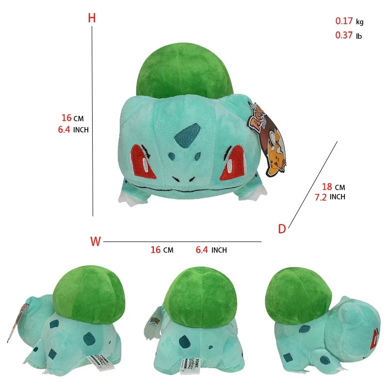 2024 Pokemon Pikachu Latios Latias Bulbasaur Squirtle Charmander Plush Toy Anime Stuffed Animal Doll for Kids Collection Gift