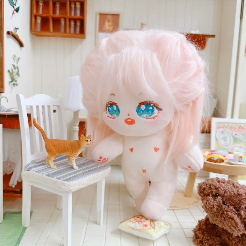 20cm IDol Doll Plush Cotton Star Dolls Kawaii Stuffed Baby Plushies No Attributes Dolls Toys Fans Collection Children Gifts