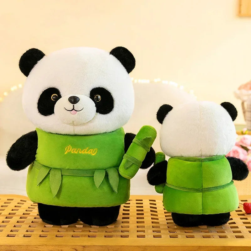 Cute Panda Doll Plush Toy Bamboo Dolls Soft Stuffed Animal Plush Plushie Pillow Toys For Girls Girlfriend Christmas Gifts Kids