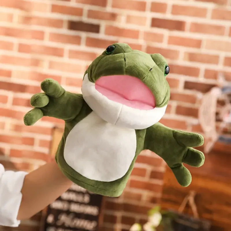 Stuffed Plush Animals Toys Hand Finger Puppet Kawaii Dolls Educational Baby Toys Learning & Education Monkey Tiger Children Gift