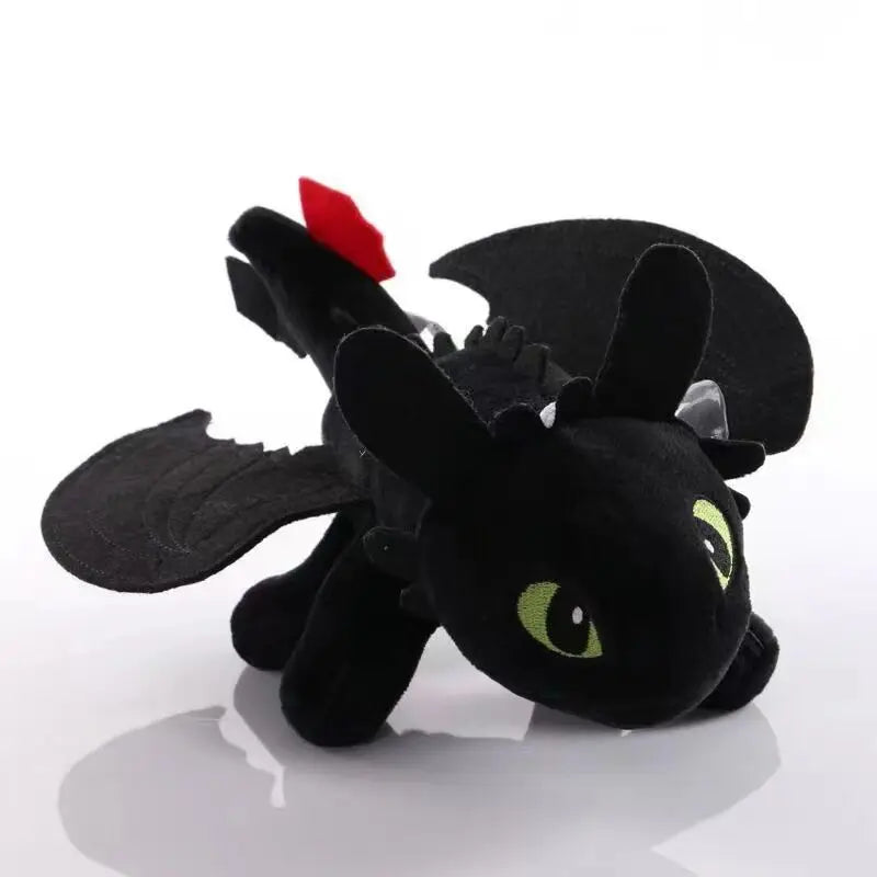 Toothless Car Doll Black Dragon On Car Roof Wings Will Sway With The Wind Upgraded Colored Glowing Wings Car Ornaments