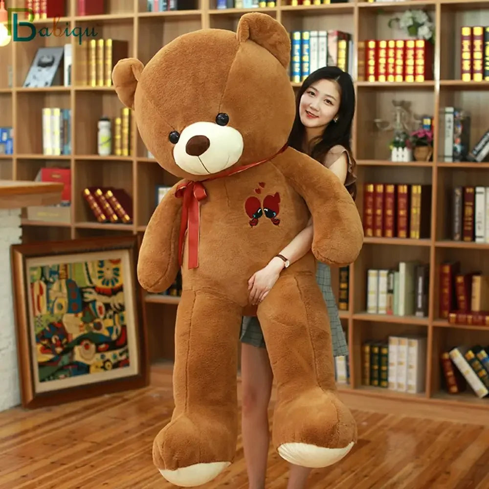 60-100CM Large Bear Plush Toy Lovely Giant Bear Huge Stuffed Soft Animal Dolls Birthday Gift For Girlfriend Lover