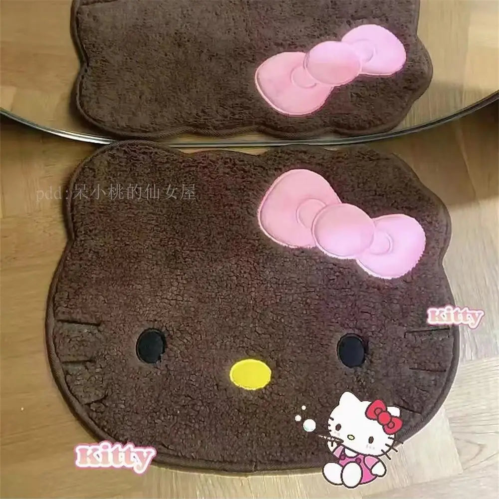 Kawaii Creative Hello Kitty Carpet Cartoon Anime Bedroom Plush Rug Children Girls Living Room Cute Floor Mat Doormat Decoration