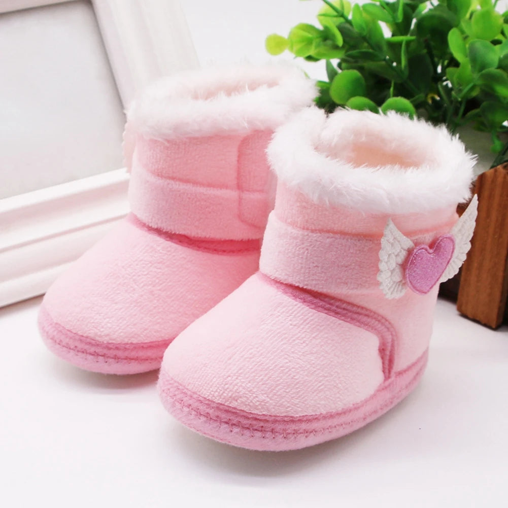 Winter Snow Baby Boots Newborn Warm Booties Soft Sole First Walkers Shoes for Baby Girls Boys Infant Shoes Toddler 0-18Months