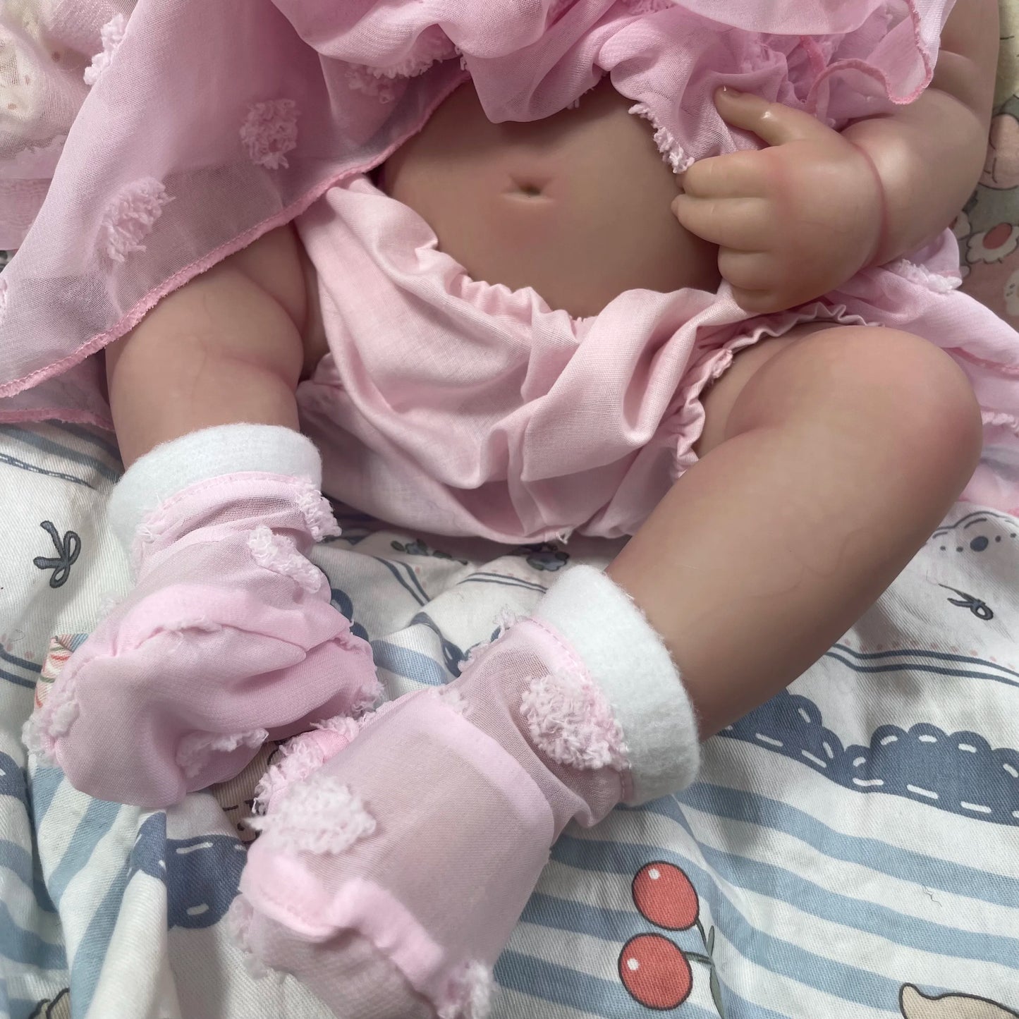 MRB 18Inch Finished Reborn Baby Doll Full Silicone Vinyl Girl Washable Bettie With Painted Lifelike 3D Skin Reborn Christmas Toy