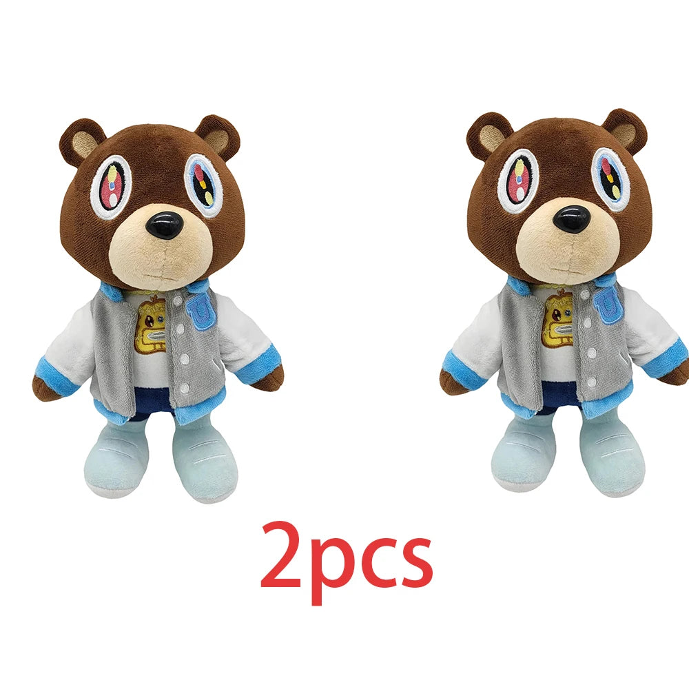 30cm Kawaii Kanye Dropout Bear Teddy Bear Plush Toys Kanye West Graduation Soft Stuffed Home Room Decor Birthday Gift