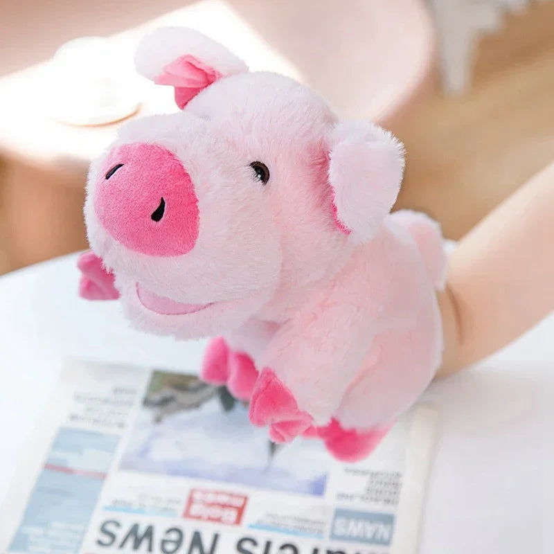 30 Styles Stuffed Plush Animals Toys Hand Finger Story Puppet Cute Dolls Educational Duck Lamb Cow Dog Horse Toys