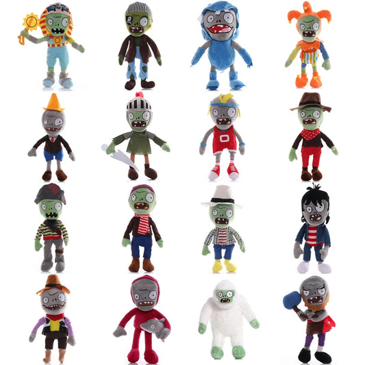 1pcs 30cm Plants vs Zombies Plush Toys PVZ Zombies Gargantuar Hats Pirate Zombies Plush Soft Stuffed Toys for Children Kids Gift