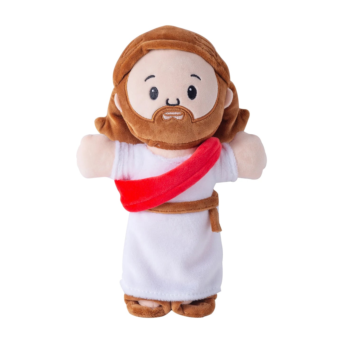 25cm/50cm Cartoon Jesus Pillow Stuffed Toy Bedside Sofa Cushion Christmas Gift Soft Plush Doll with Bible Pillow for Children