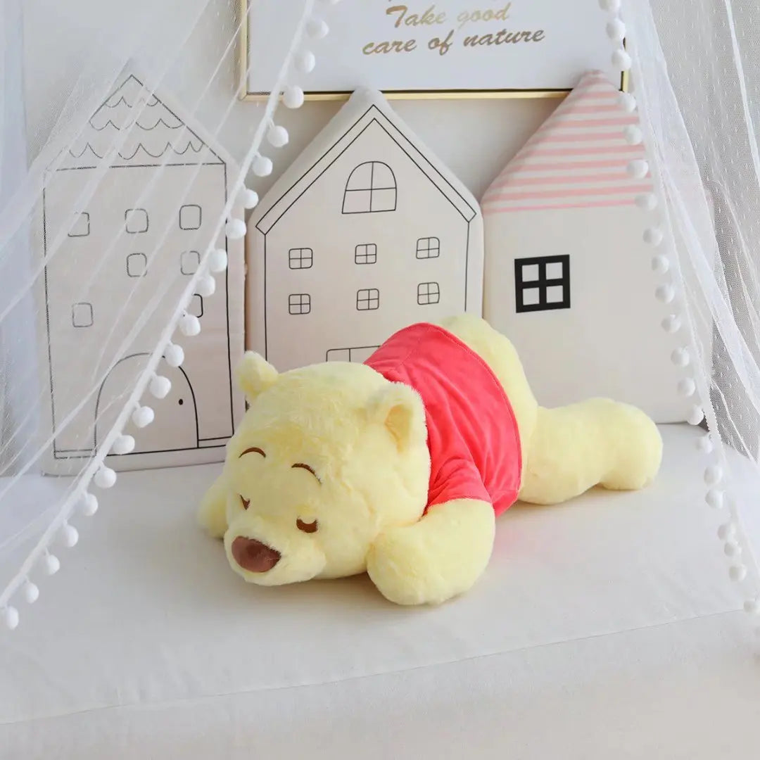 Winnie the Pooh Plush Doll Kawaii Bear Tissue Box Lovely Car Decor Stuffed Doll Animal Sofa Cushion Bedside Pillow Gift for Girl