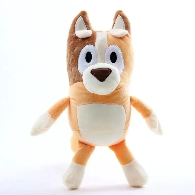 Bluey 28cm Anime Figures Family Bingo Plush Dolls Animation Peripheral Dog Dad Bandit And Mom Chilli Stuffed Toys Kids Gift