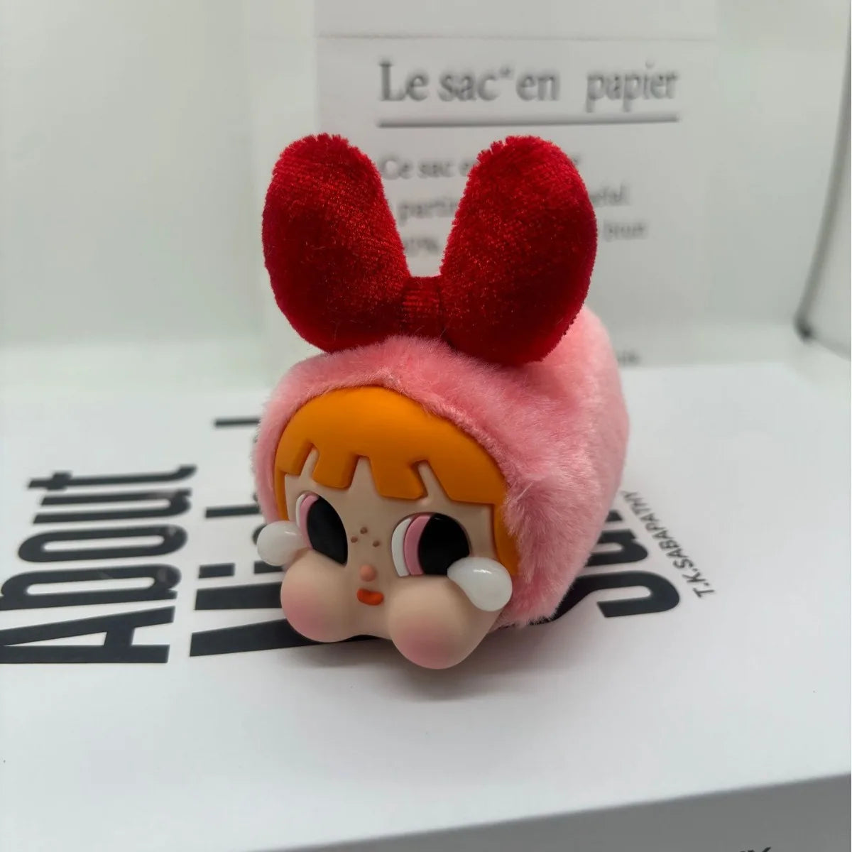 Crybaby Powerpuff Girls Series Vinyl Face Plush Toy Pendant Cartoon Decoration Stuffed Dolls Keychain Trendy Toy Kids Gift