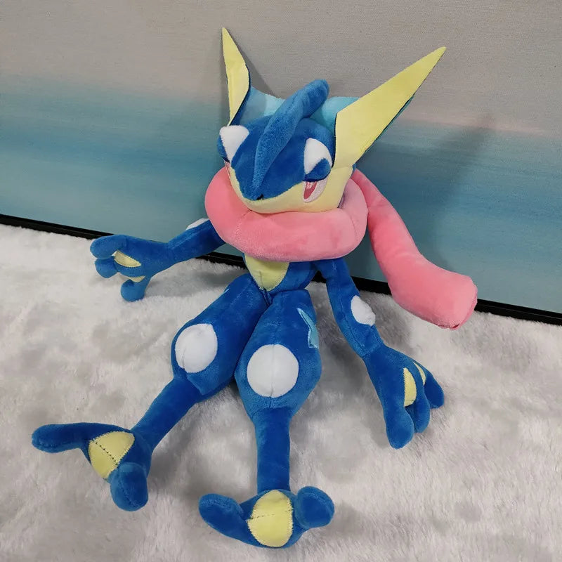 TAKARA TOMY 30cm Cute Pokemon Greninja Plush Toy Stuffed Anime Lovely Ninja Frog Doll Collect Plushies Xmas Gift