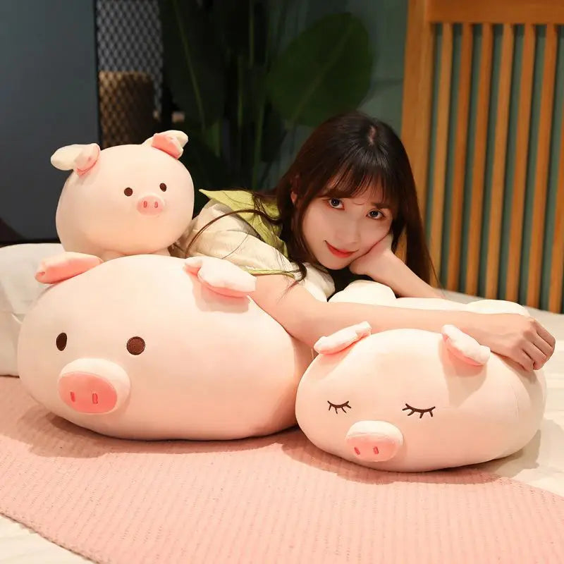 23cm-75cm Kawaii Wing Animal Pillow Soft High Quality Pink Piggy Soft Cute Stuffed Plush For Children Boys Birthday Gift