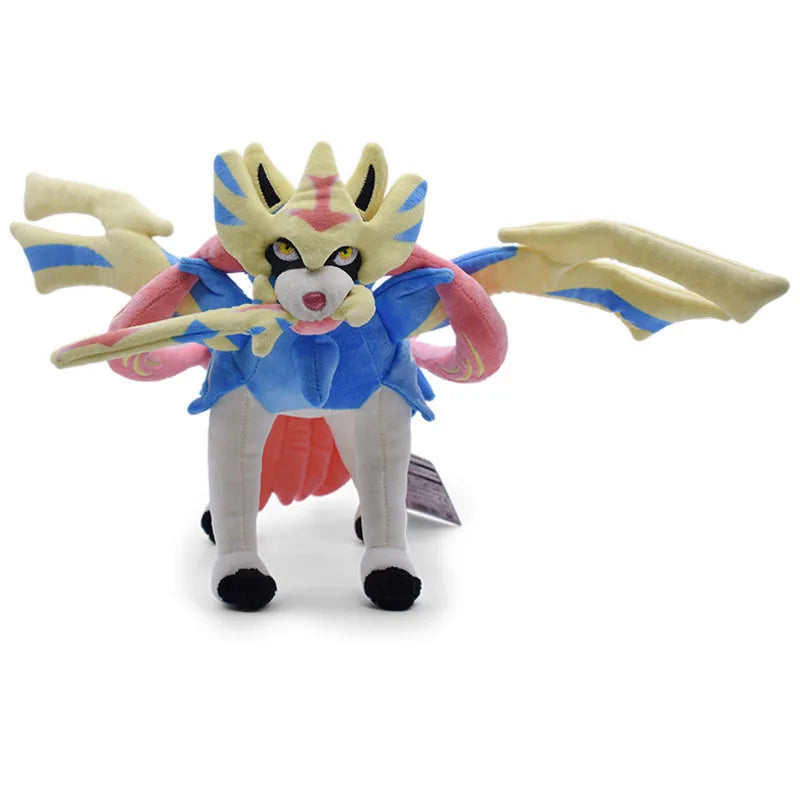 30cm Pokemon Plush Zacian Zamazenta Scarlet and Violet Stuffed Legend Collectible Animal Dolls Toys Decoration Birthday Gifts