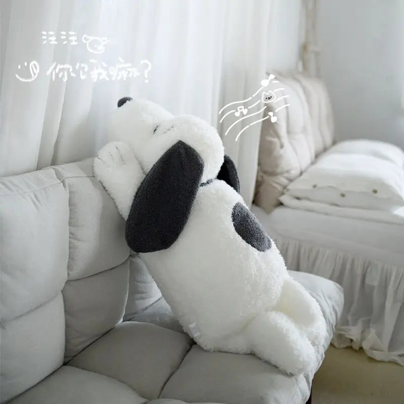 Big Size MINISO Snoopy Plush Toy Withe Dog Plush Toys Puppy Snoopy Stuffed Dolls Kawaii Snoopy Cushion Sofa Pillow Kid Girl Gift