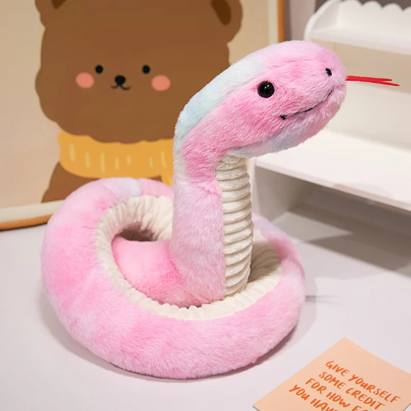 Big Size Snake Plush Anime Toys Cartoon Wild Animal Snake Stuffed Doll Kawaii Room Decor SnakeCushion Kids Xmas Gifts