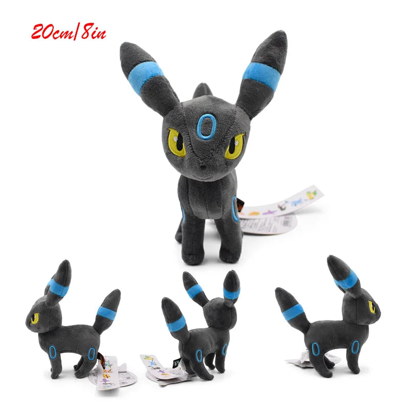 Pokemon Shiny Cubone Caterpie Butterfree Plush Toys Eevee Mew Umbreon Sthffed Espeon Vaporeon Ninetales Peluche Dolls Gifts Kids