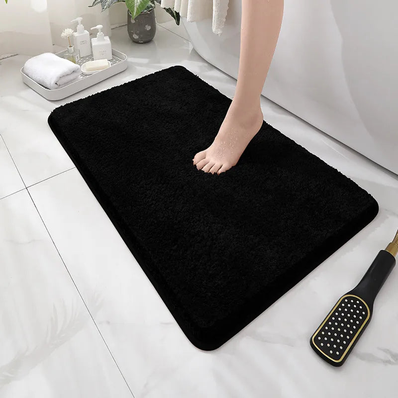 Soft Comfortable Thick Plush Floor Mat,Bathroom Floor Rug,Bedroom Carpet,Living Room Mat,Non-slip Rug,Water Absorption Anti-Slip