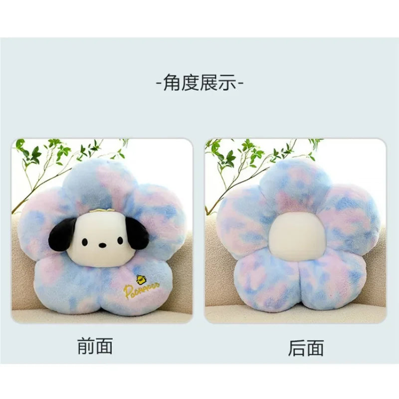 Sanrio Pochacco Pillow Throw Cartoon Creative Petal Plush Toy Office Cushion Afternoon Nap Sofa Head Pillow Kawaii Surprise Gift