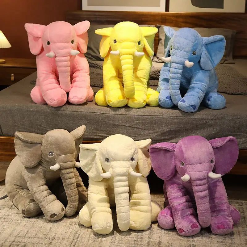 1Pcs 60cm INS Elephant Soft Pillows Kids Sleeping Pillow Stuffed Elephant Comforter Plush Animal Cushion Best Gift For Kids