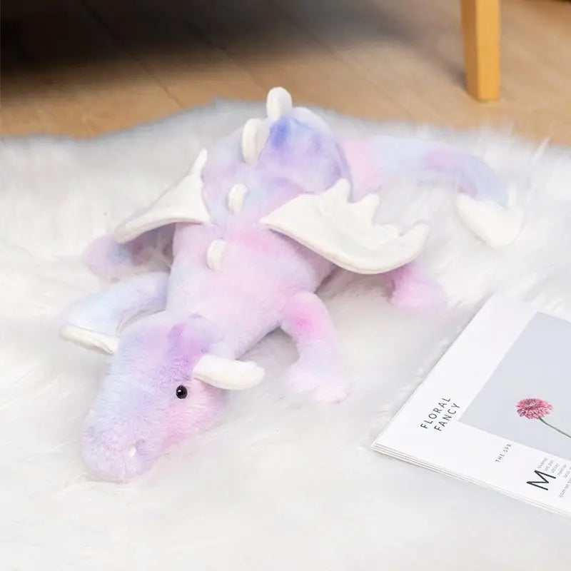 Big Size Dinosaur Plush Toy Soft Stuffed Cartoon Animal Snow Dragon Doll Baby Sleeping Pillow Kids Birthday Gift High Quality